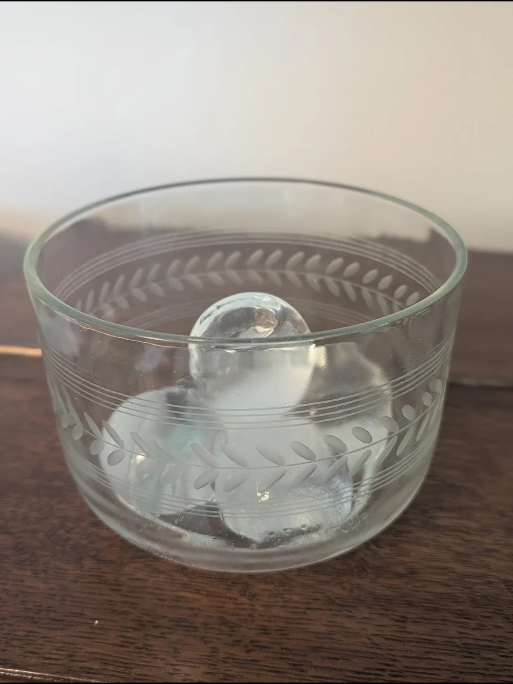 Curated Clear Etched Glass Drinkware Set For Your Bar